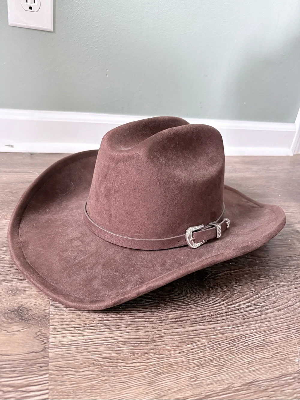Brown Western Felt Cowboy Hat - Unbranded